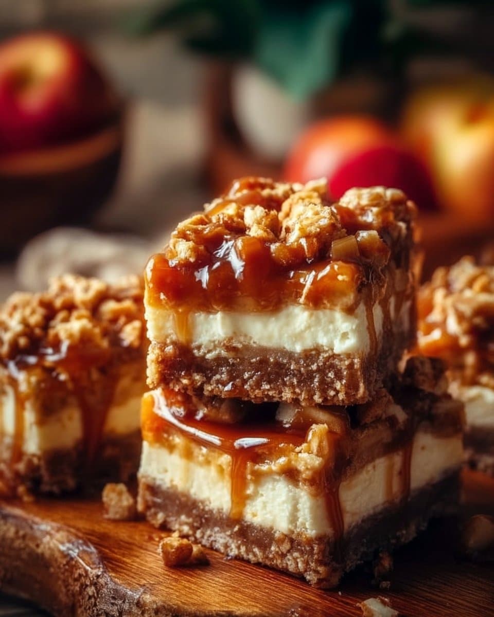 Caramel Apple Cheesecake Bars