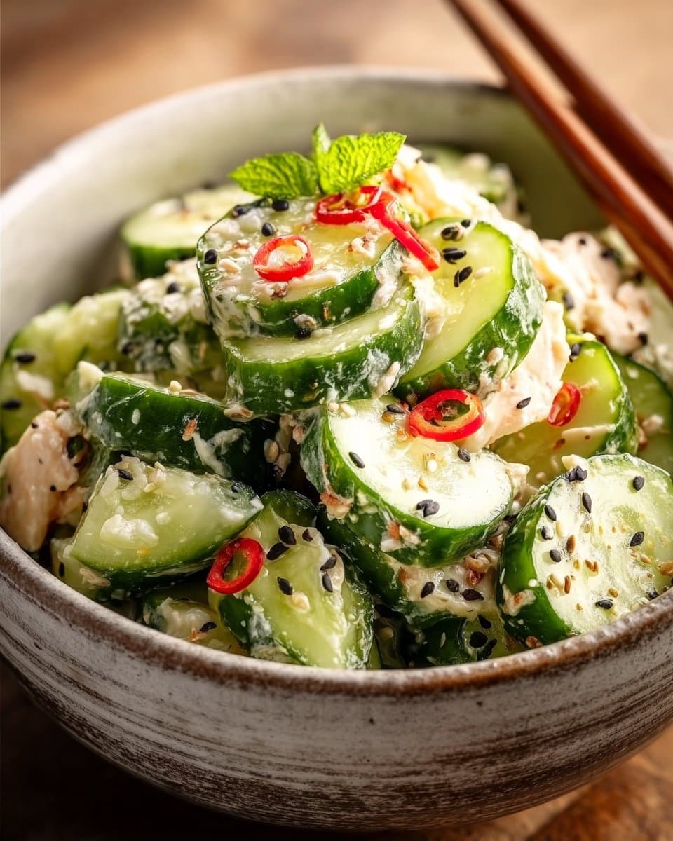Flavorful California Roll Cucumber Salad