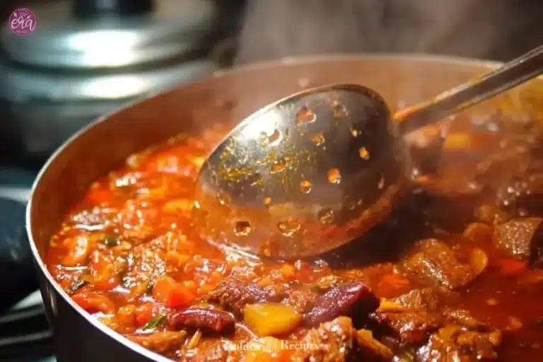 Bowl of Texas Style Beef Chili topped with cheese and jalapeños