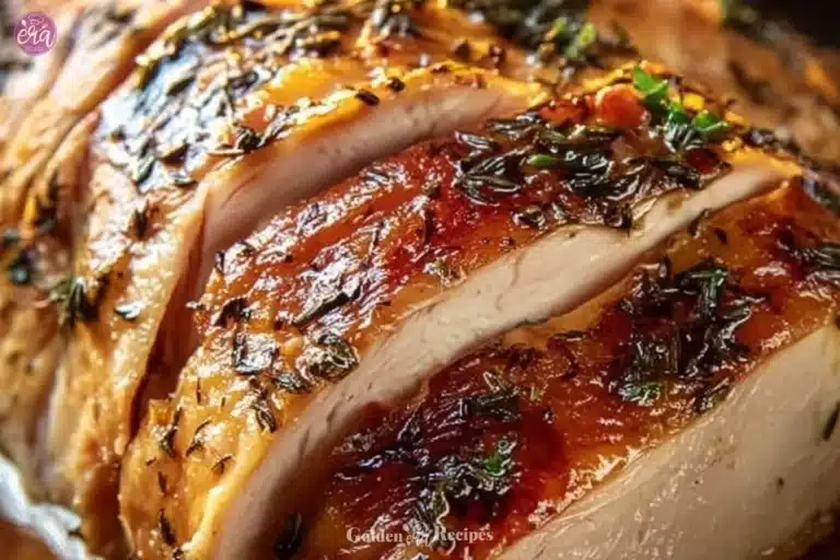 Roasted turkey prepared the Amish way with traditional recipes and techniques.