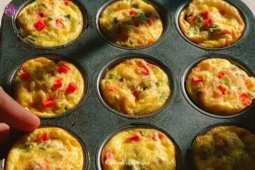 Veggie and Egg Muffins 1 Veggie Egg Muffins baked with fresh vegetables for a nutritious breakfast