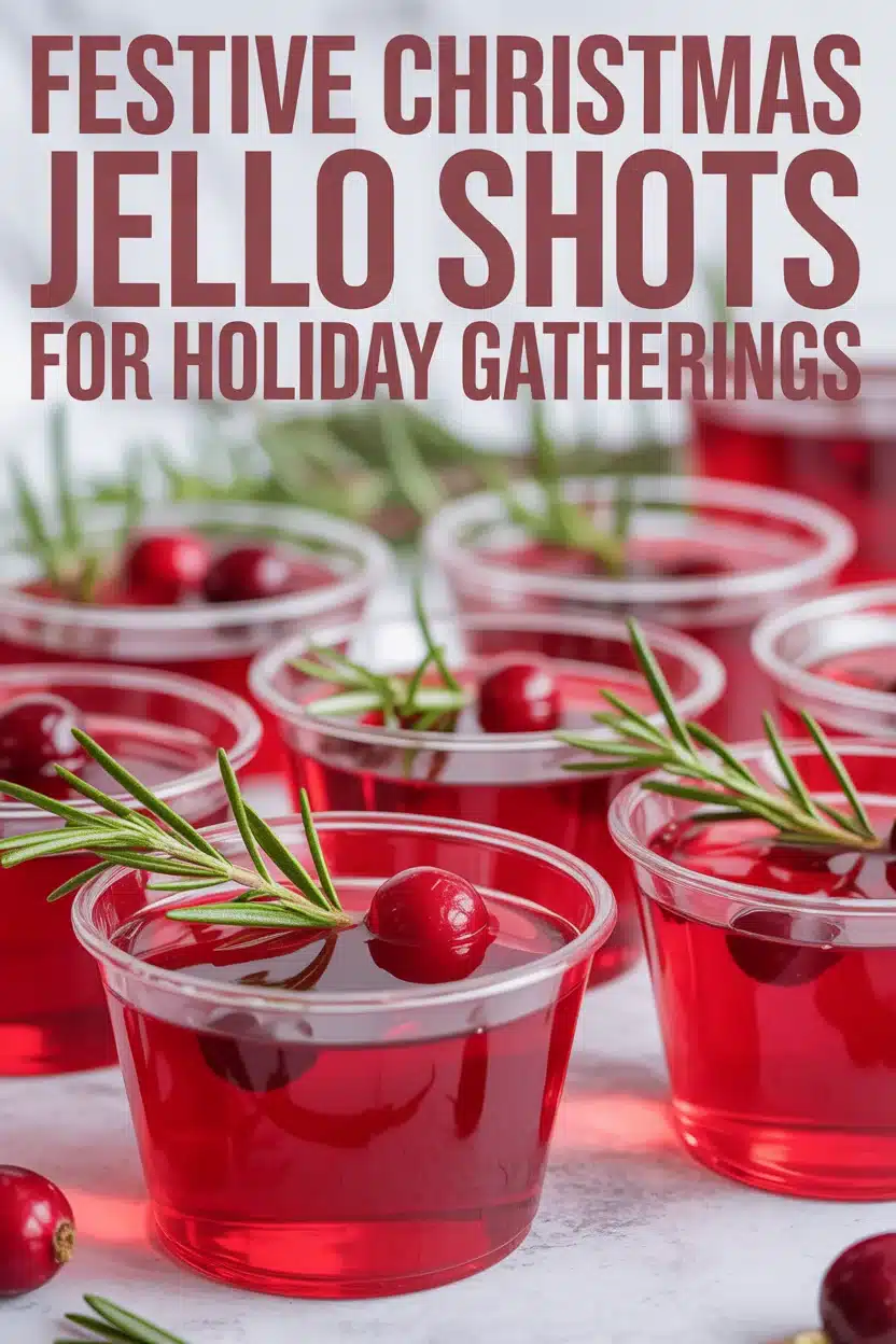 Festive Christmas Jello Shots for Holiday Gatherings