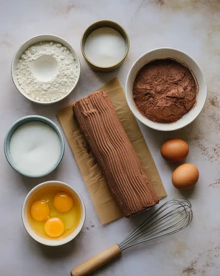 Homemade Christmas Log Cake with a Classic Yule Log Look 4 homemade christmas log cake