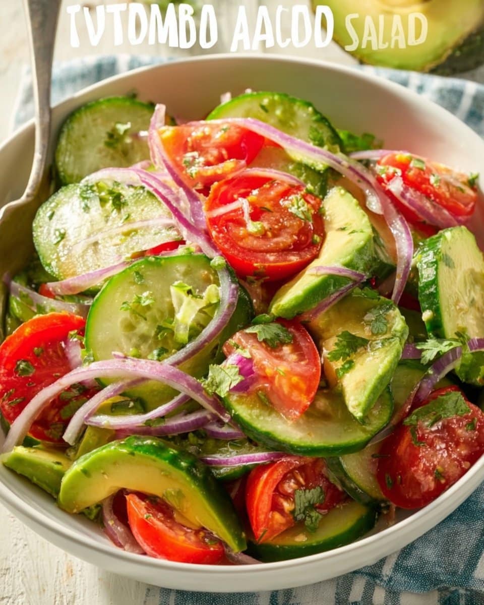 Cucumber Tomato Avocado Salad