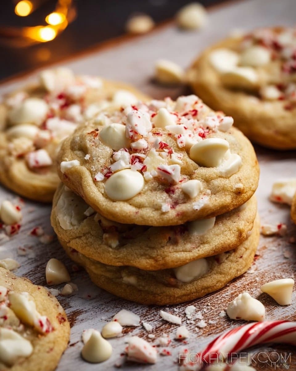 White Chocolate Peppermint Cookies