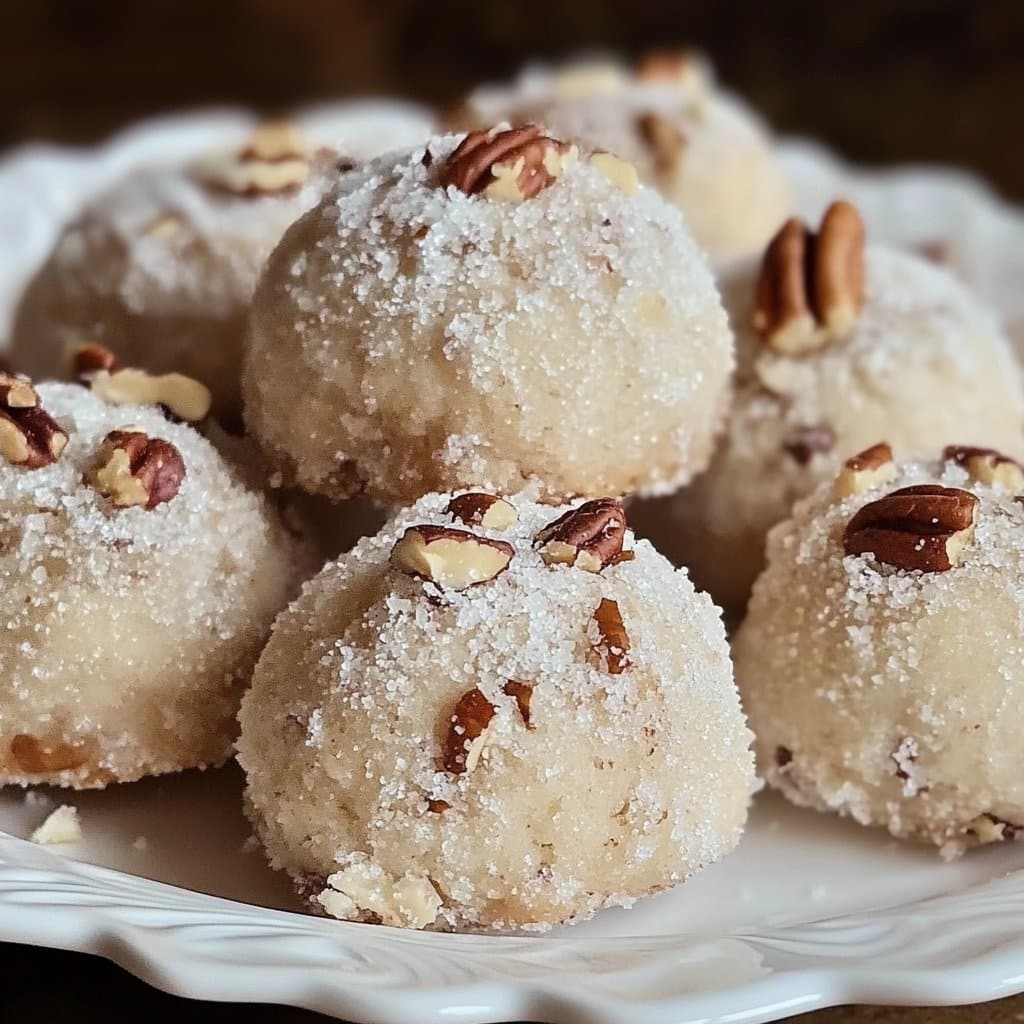 Buttery Pecan Snowball Cookies 3 Buttery Pecan Snowball Cookies