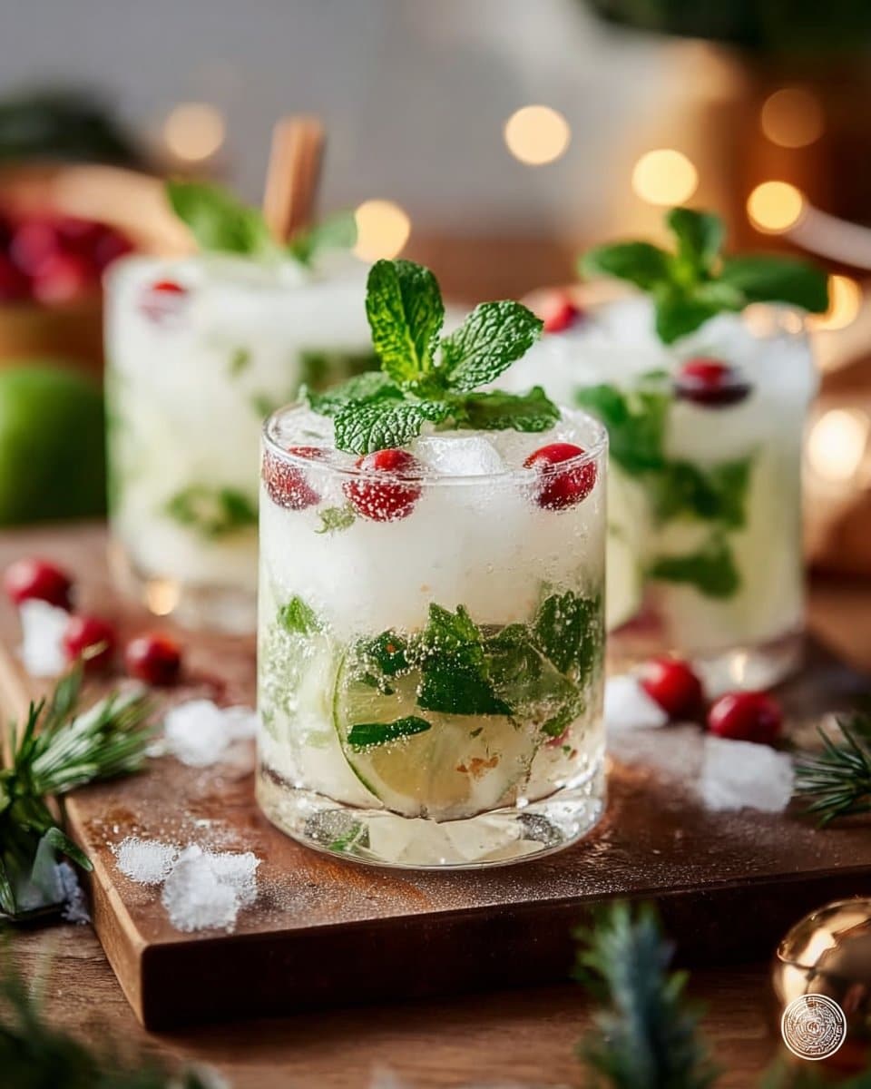 White Christmas Mojitos