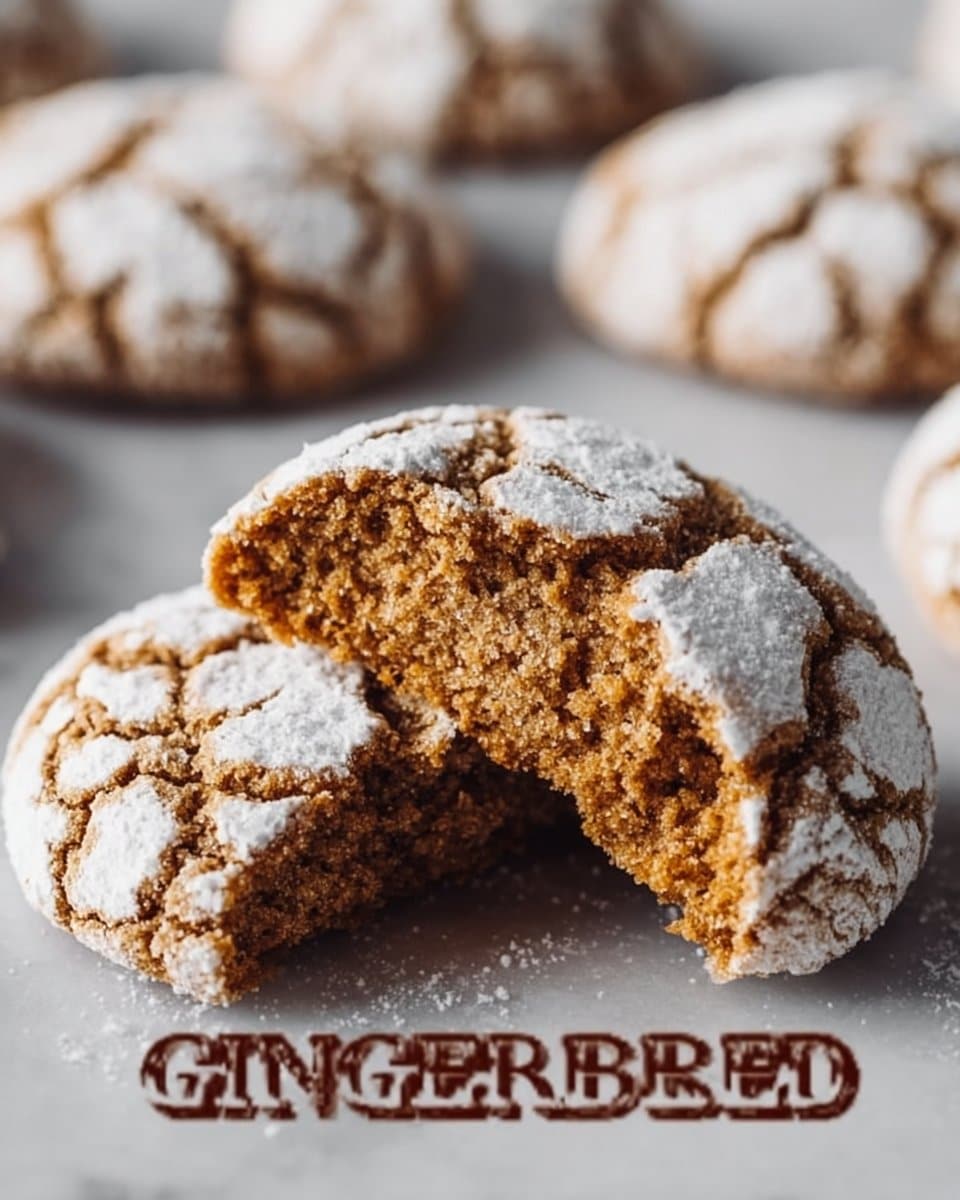 Gingerbread Crinkle Cookies