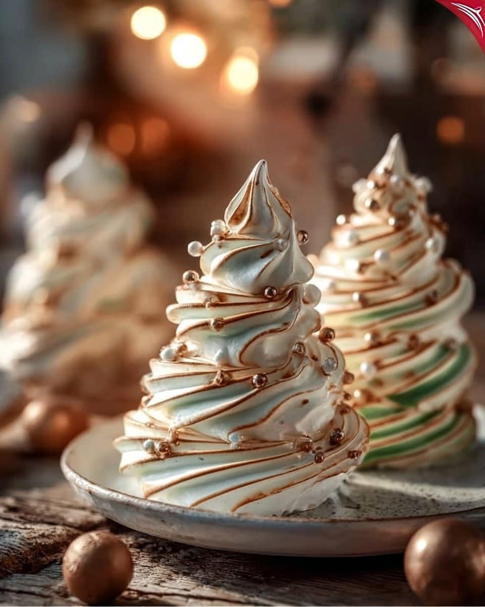 Christmas Tree Meringues Recipe
