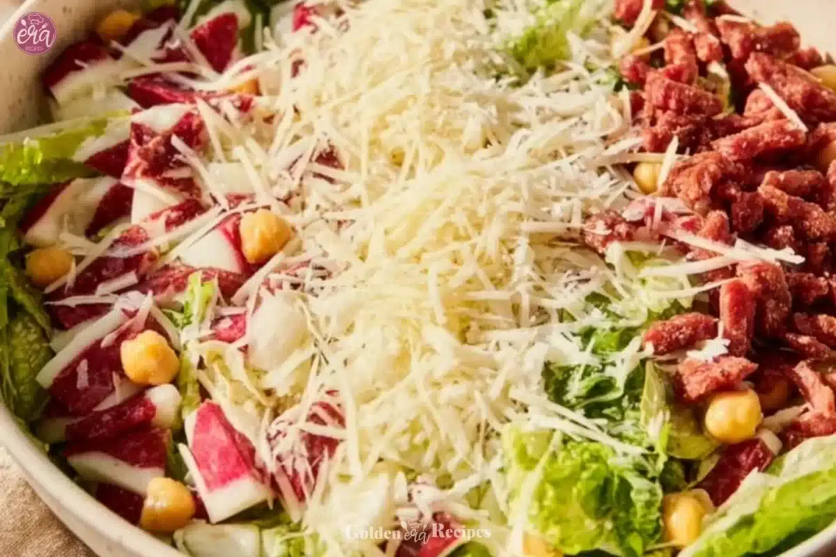 Delicious La Scala chopped salad with fresh ingredients and vibrant colors