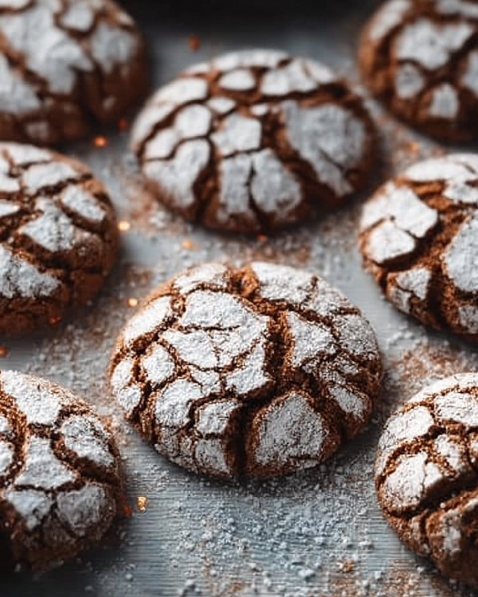 Gingerbread Crinkle Cookies