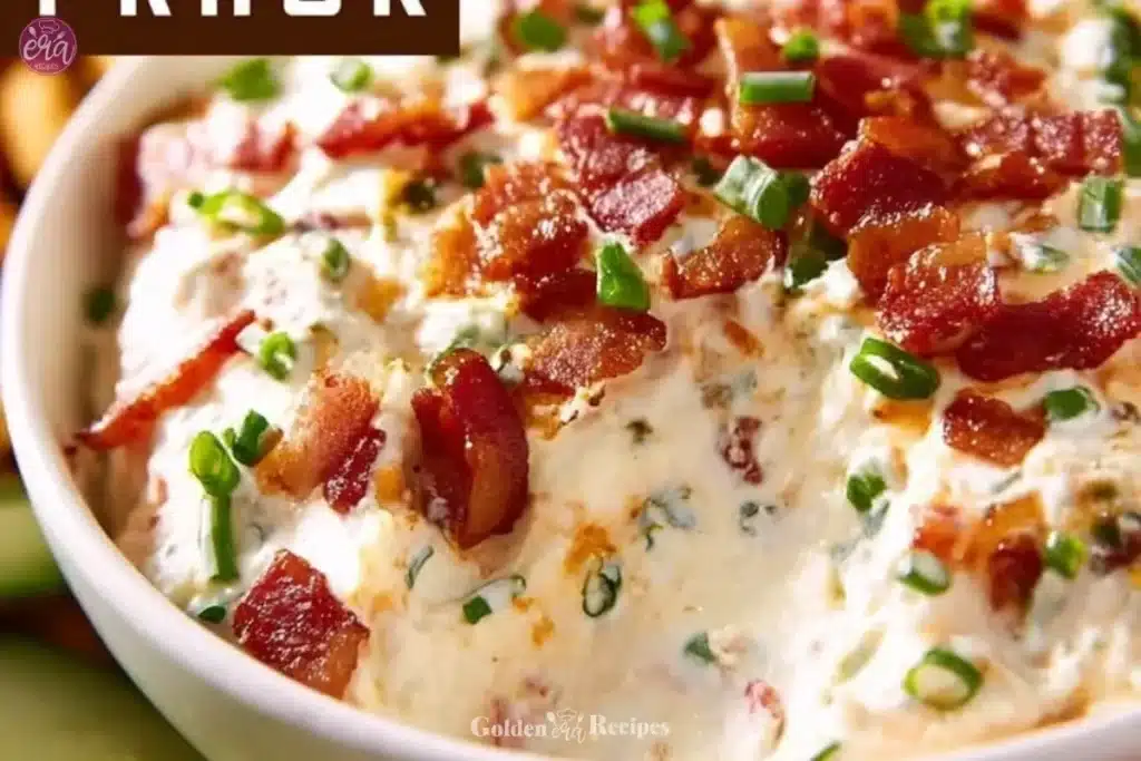 High Protein Crack Dip Recipe 1 High Protein Crack Dip served in a bowl with fresh vegetables on the side