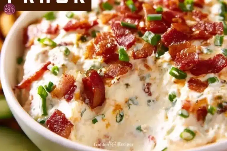 High Protein Crack Dip served in a bowl with fresh vegetables on the side