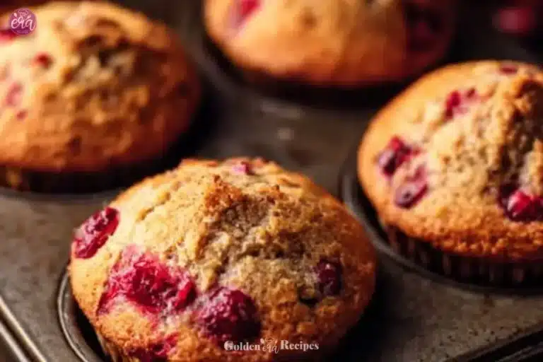 Delicious cranberry muffins from Ina Garten's recipe, perfect for breakfast.
