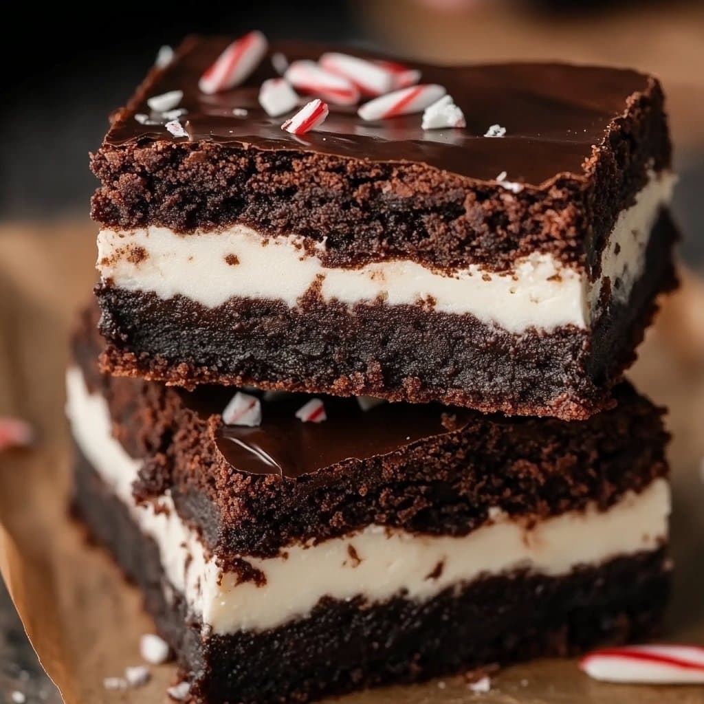 Peppermint Bark Brownies