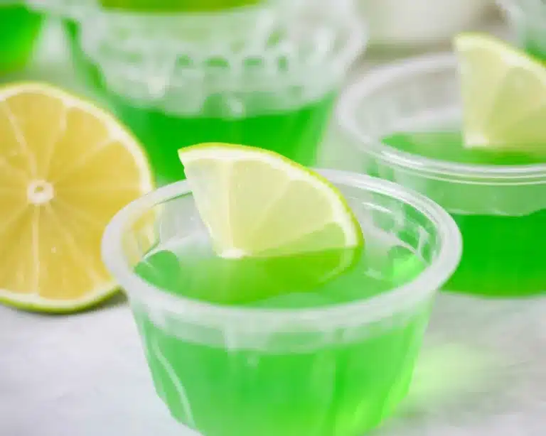 Margarita Jello Shots with Fresh Lime Flavor