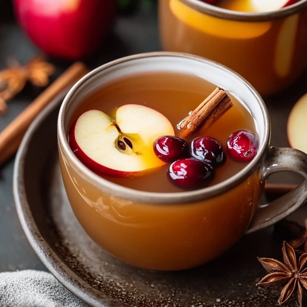 Slow Cooker Spiced Cranberry Apple Cider Recipe