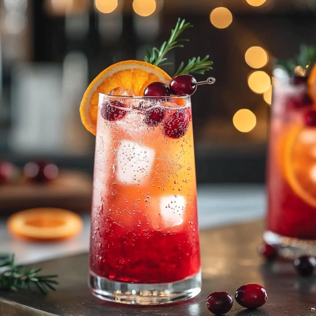 Orange Cranberry Mocktail 2 Orange Cranberry Mocktail