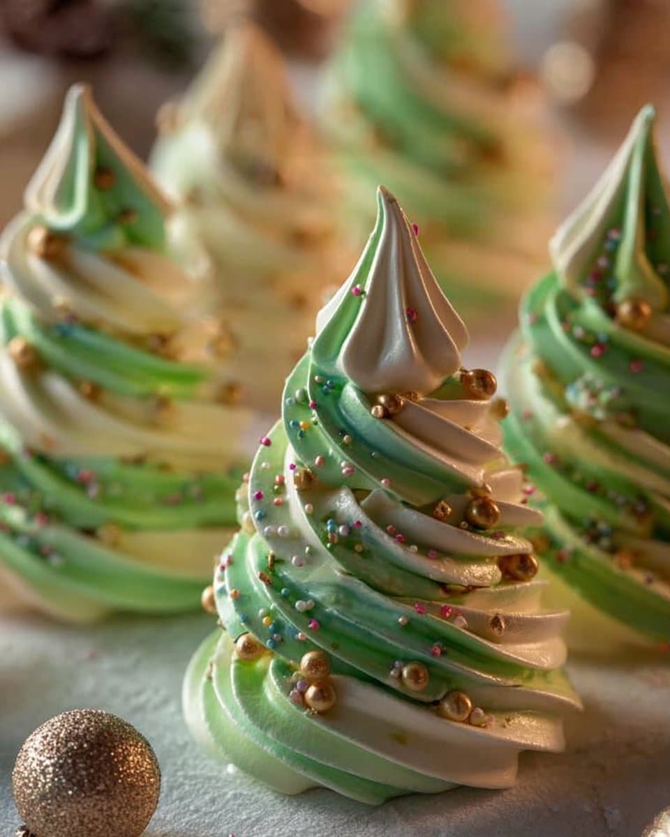 Christmas Tree Meringues Recipe