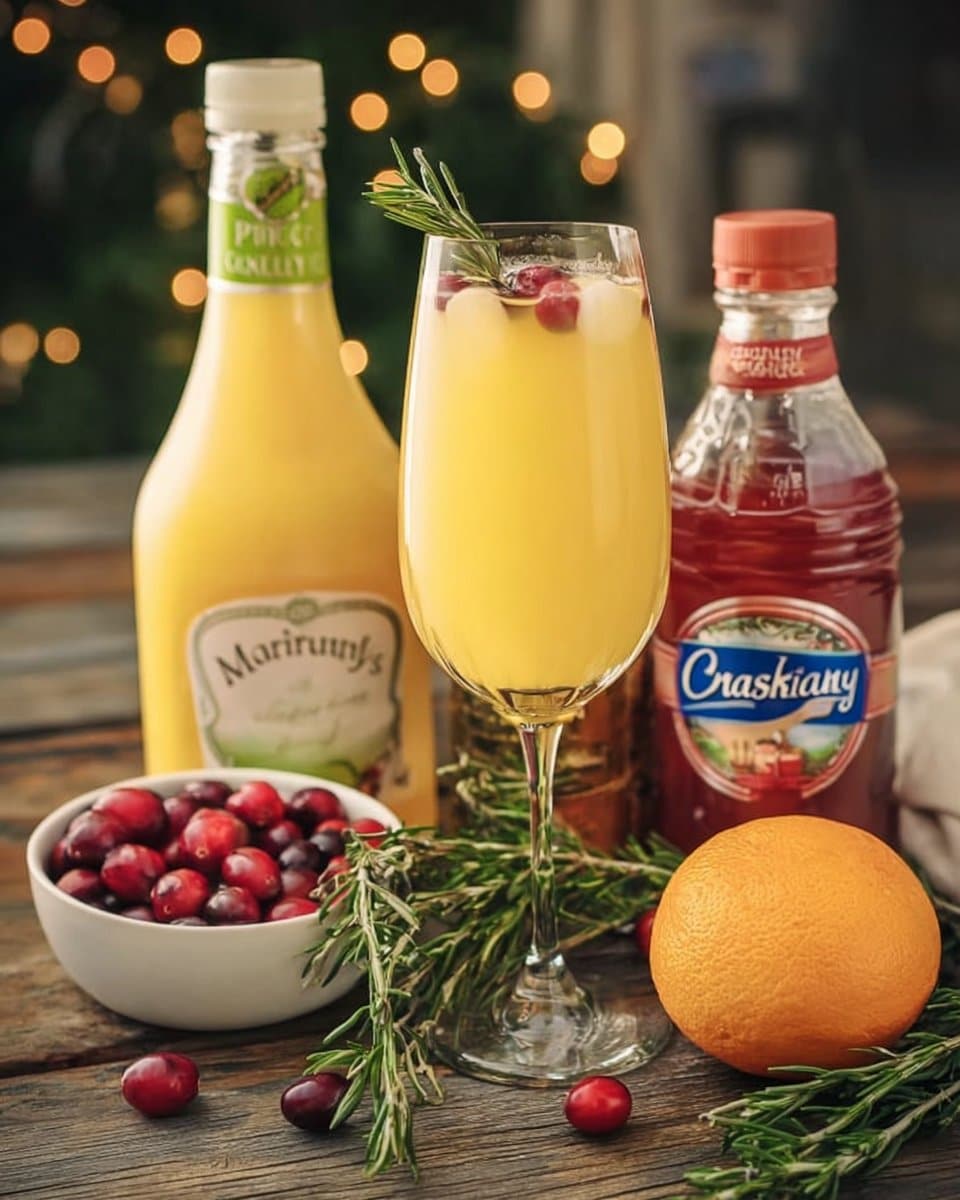 Non-Alcoholic Christmas Mimosa