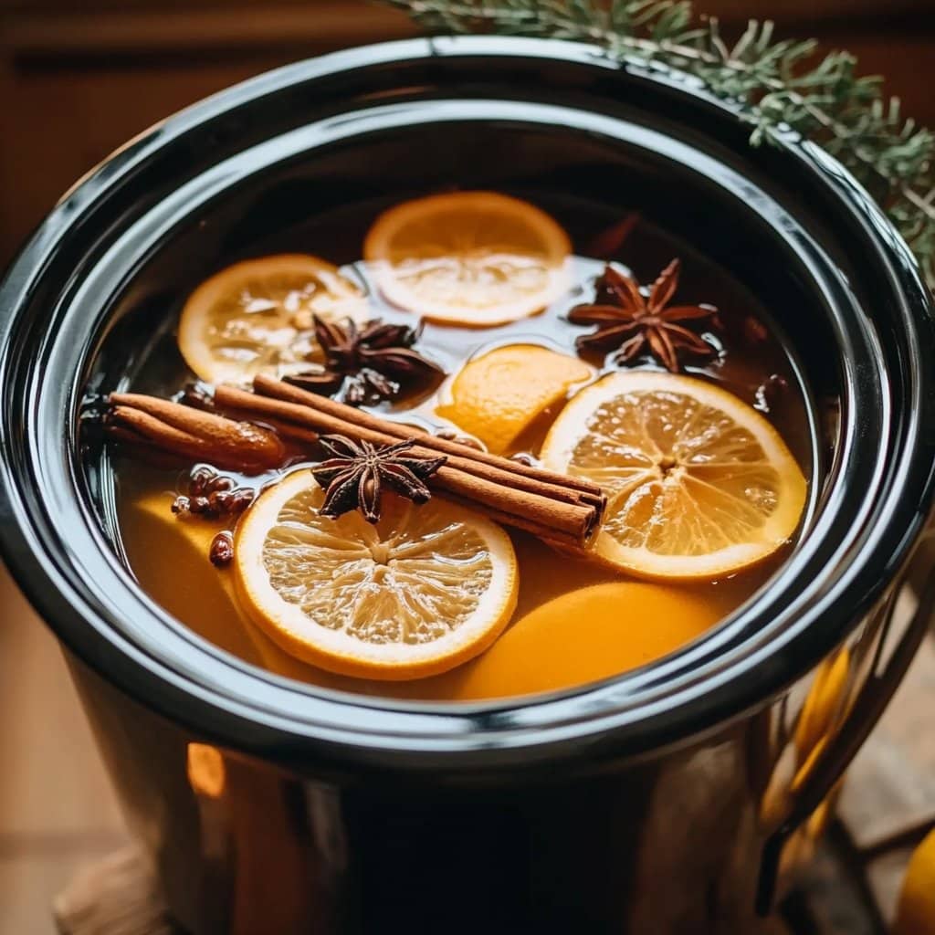 Cozy Mulled Cider in a Crockpot