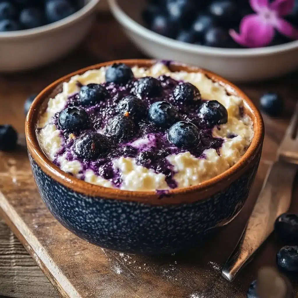 Baked Blueberry Cottage Cheese Bowls
