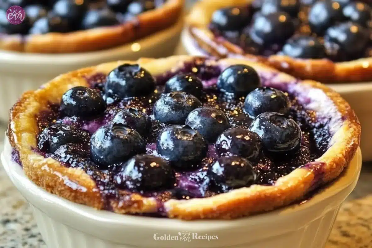 Baked Blueberry Cottage Cheese Bowls