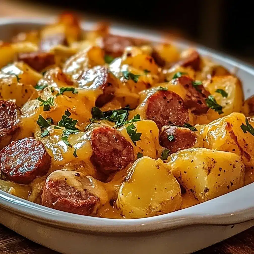 Cheesy Ranch Potatoes and Smoked Sausage