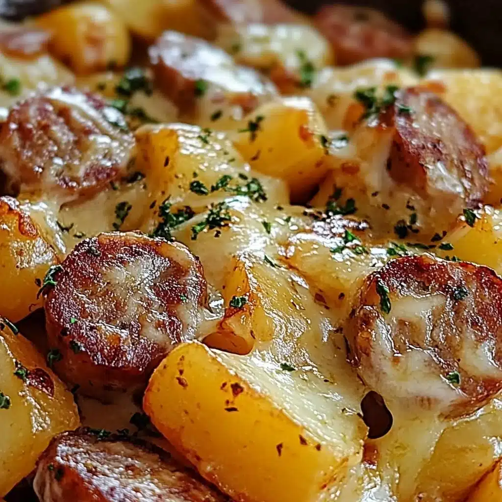 Cheesy Ranch Potatoes and Smoked Sausage