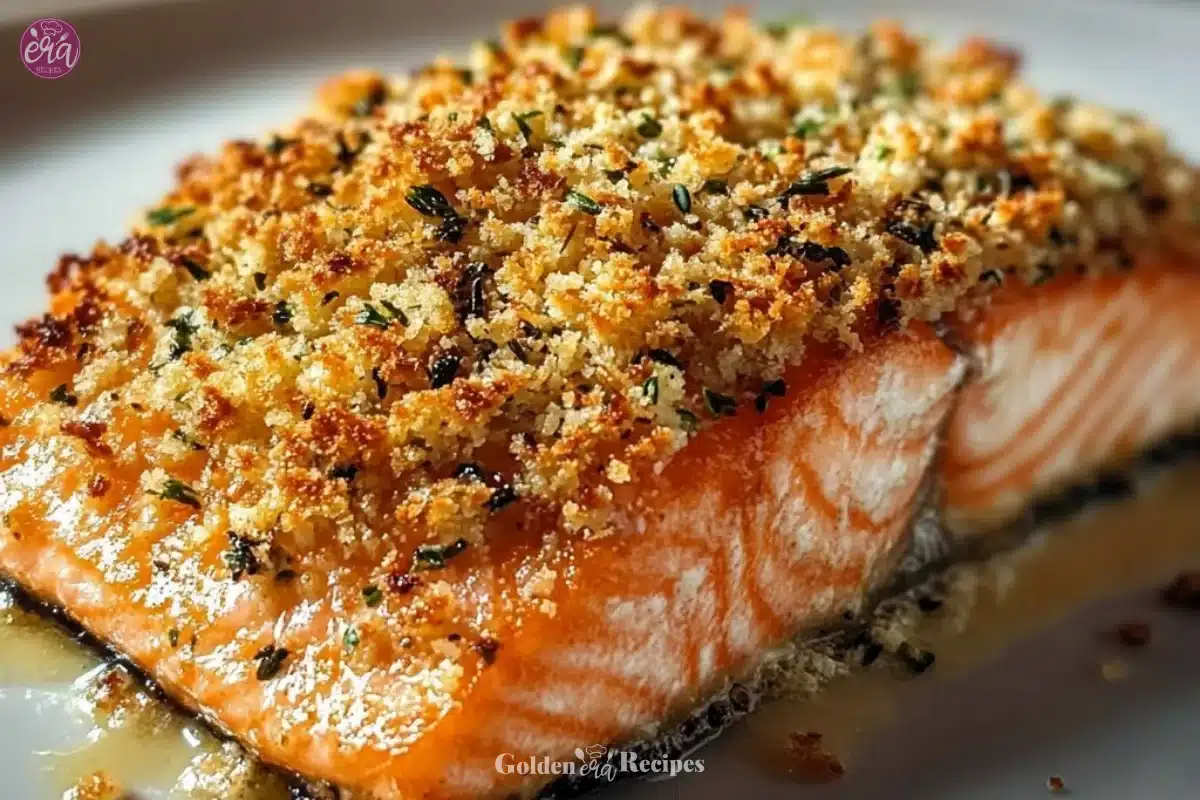Crispy Parmesan Salmon Bake