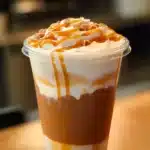 Homemade Hazelnut Truffle Mocha in a cozy coffee shop setting