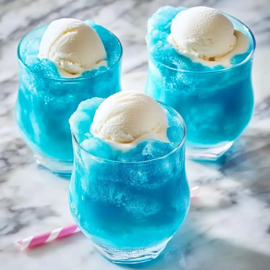 Refreshing Frozen Snowball Punch beverage served in a glass