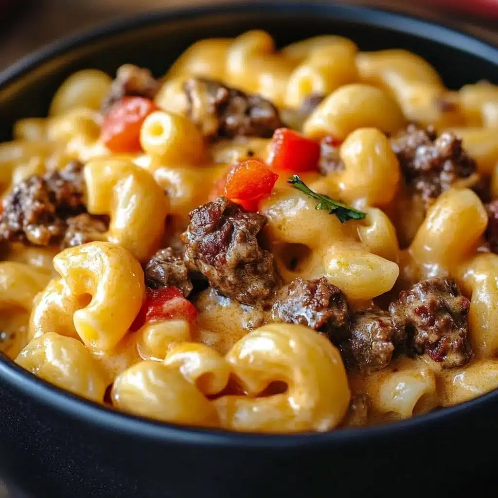 High-Protein Creamy Philly Cheesesteak Mac & Cheese Bliss