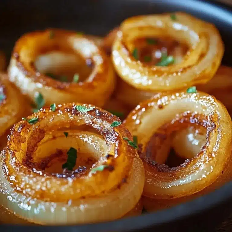 Deliciously cheesy Tennessee onions served as a tasty snack alternative to onion rings.