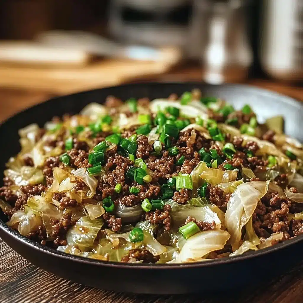 Low-Carb Mongolian Ground Beef and Cabbage 2 Low-Carb Mongolian Ground Beef and Cabbage