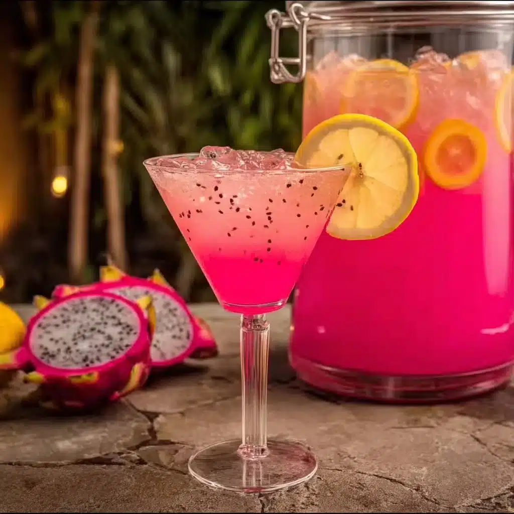 Pineapple Dragon Fruit Lemonade Lemon Drop Martini
