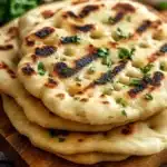 Delicious homemade naan flatbread - quick and gluten-free recipe
