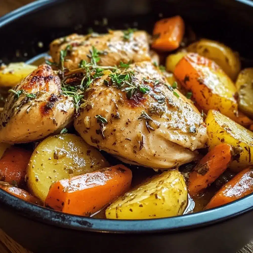 Slow Cooker Garlic Butter Chicken and Veggies 2 Slow Cooker Garlic Butter Chicken and Veggies