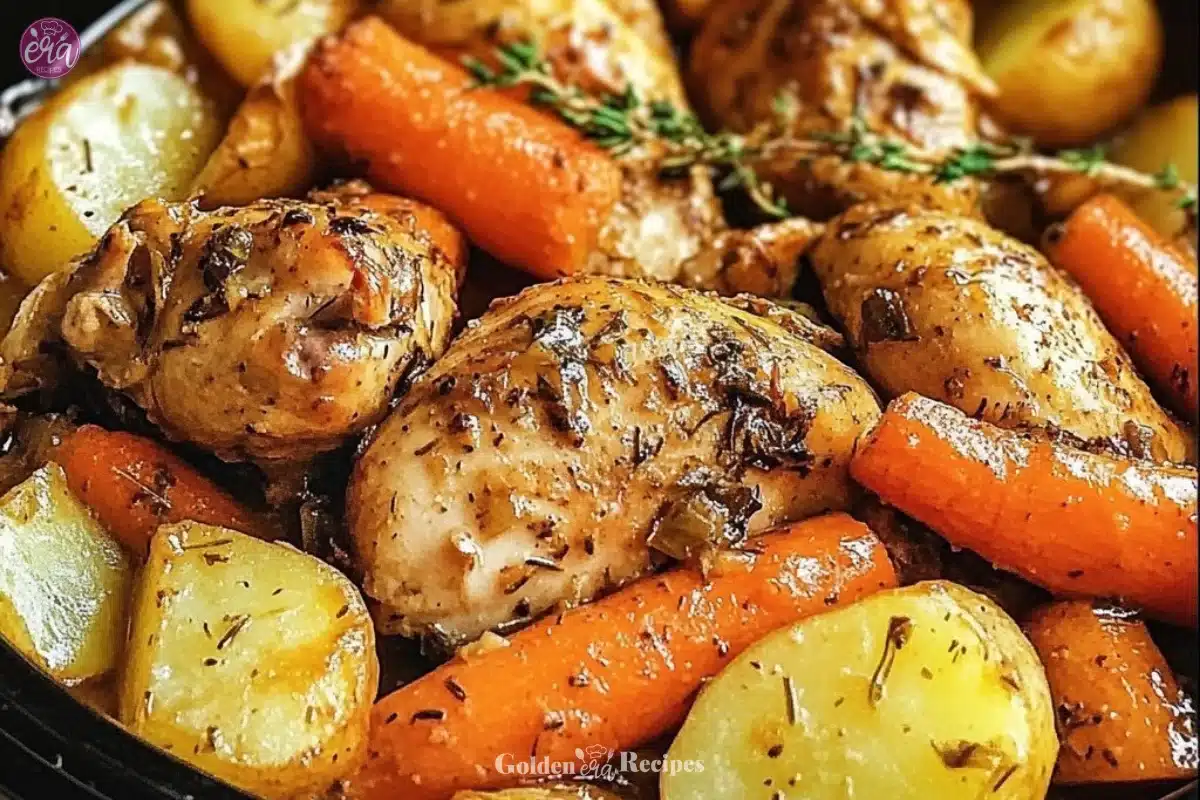 Slow Cooker Garlic Butter Chicken and Veggies 4 Slow Cooker Garlic Butter Chicken and Veggies