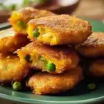 Delicious gluten-free vegan spiced samosa patties on a plate.