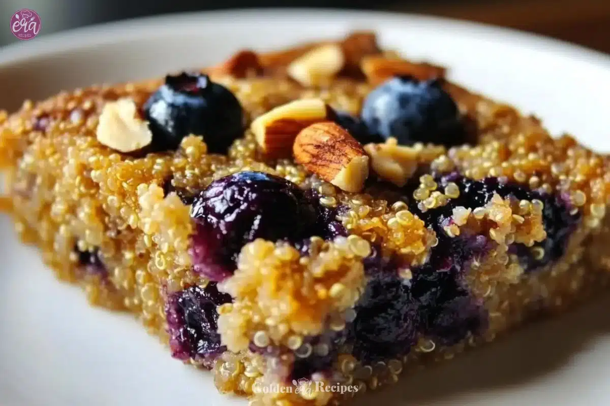 Wholesome Blueberry Quinoa Breakfast Bake