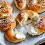Delicious Air Fryer protein bagels ready to enjoy, rich in flavor and nutrients.