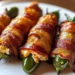 Bacon-wrapped jalapeño poppers, a delectable keto snack option.