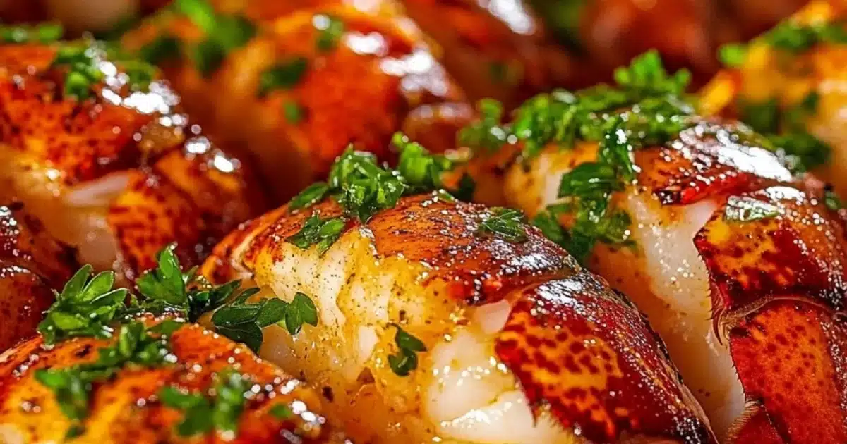 Baked Lobster Tails with Lemon Garlic Butter