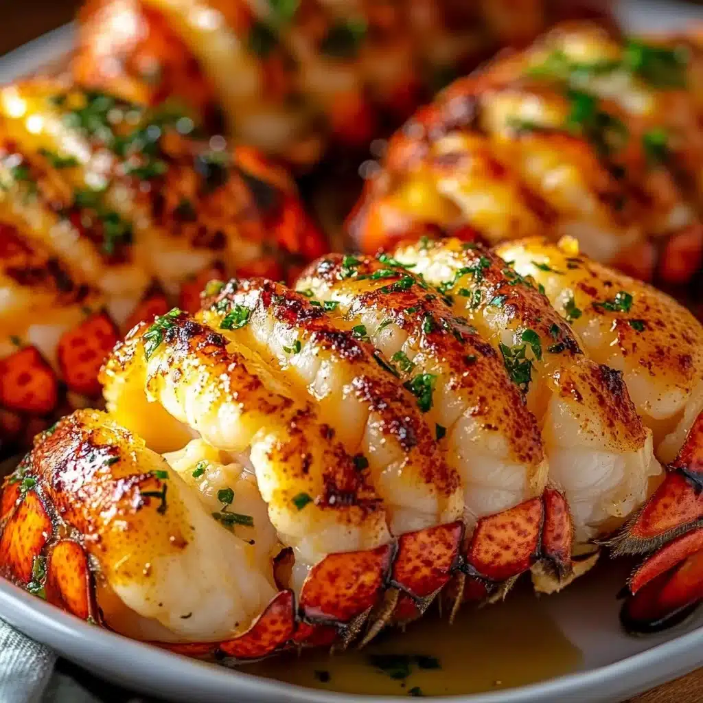 Baked Lobster Tails with Lemon Garlic Butter