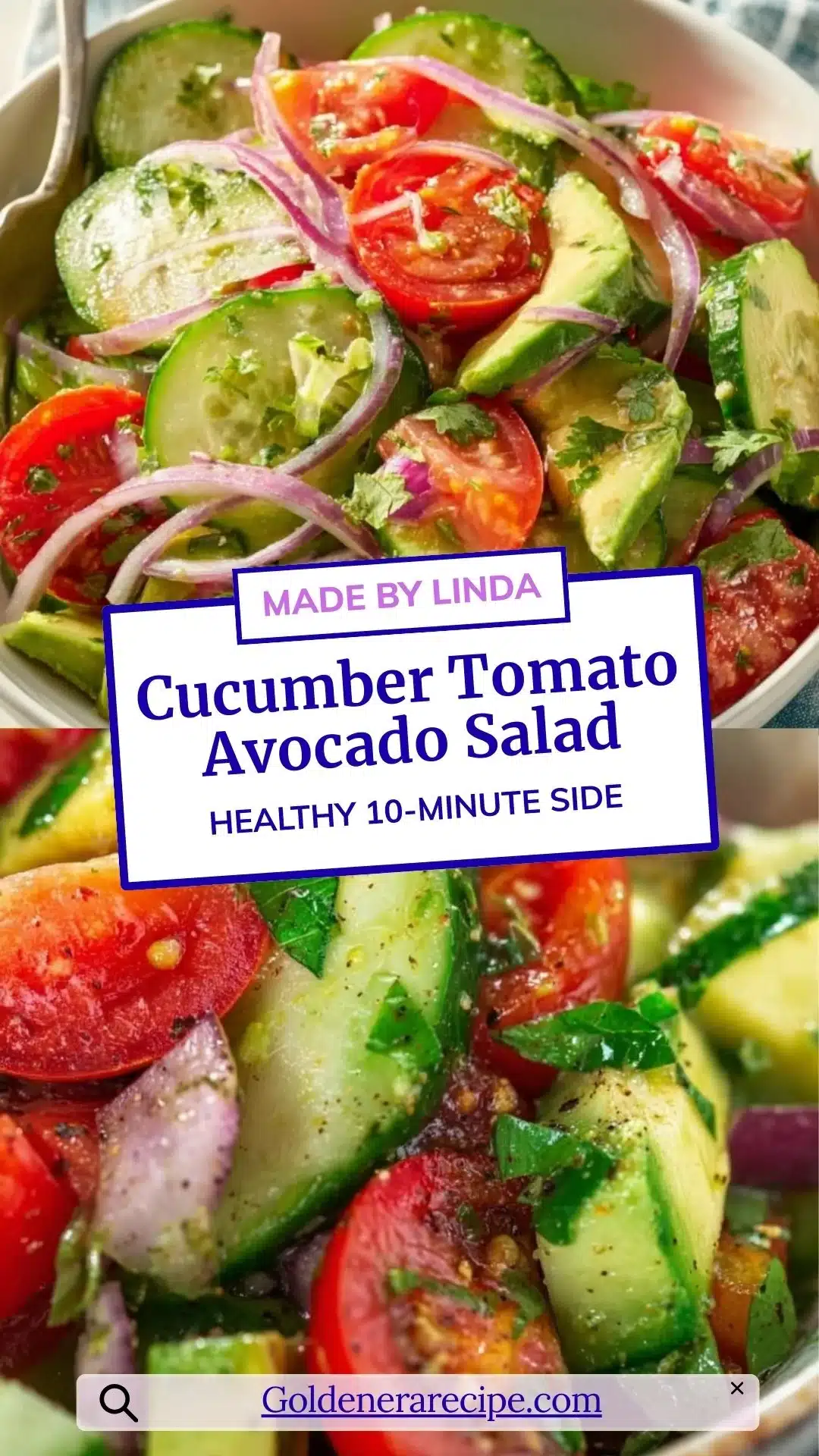 Cucumber Tomato Avocado Salad
