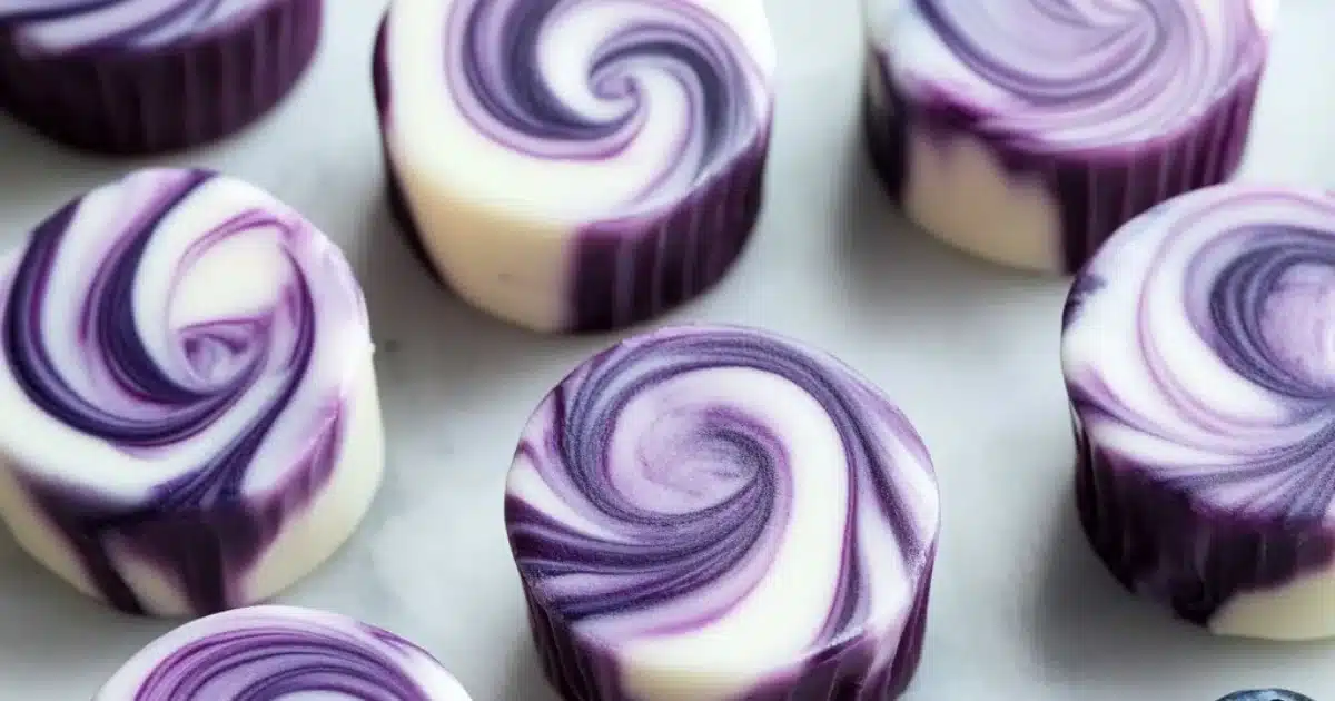 Blueberry Swirl Yogurt Bites