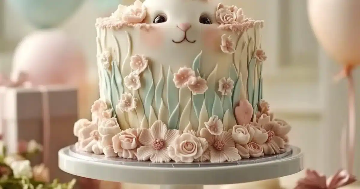 Bunny Rabbit Birthday Cake