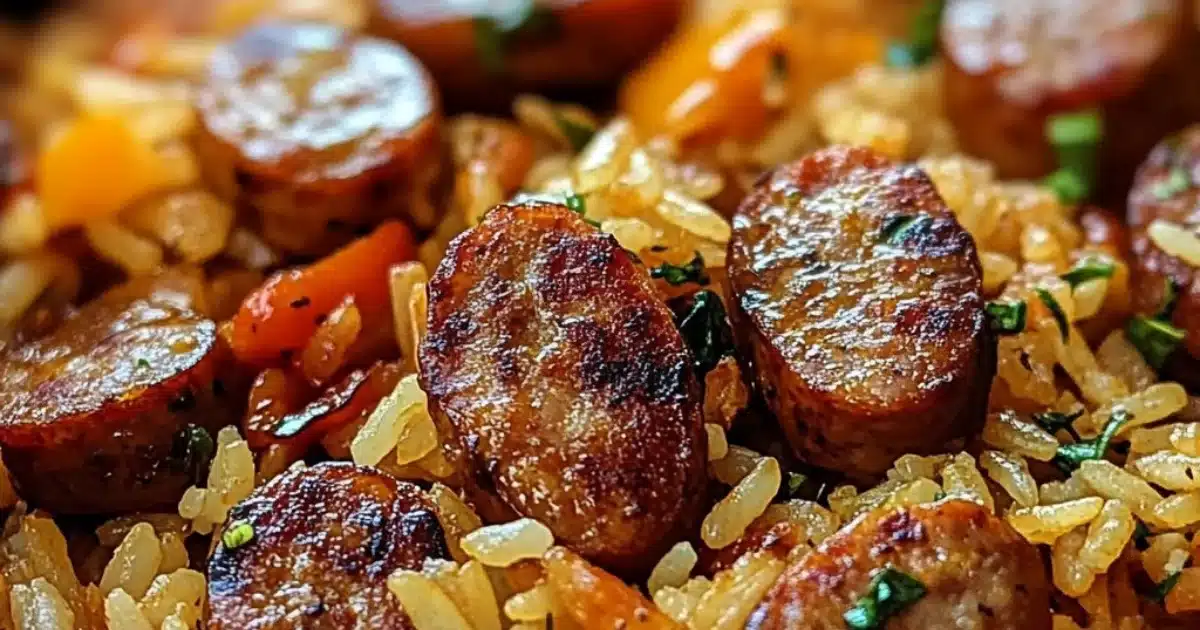 Cajun Sausage and Rice Skillet
