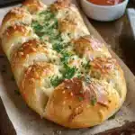 Cheesy stuffed garlic bread rolls fresh out of the oven, perfect for sharing.